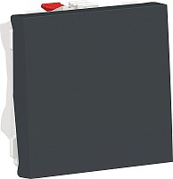 Переключатель без рамки Schneider Electric Unica Modular 1-кл. 2 мод. перекрестный антрацит